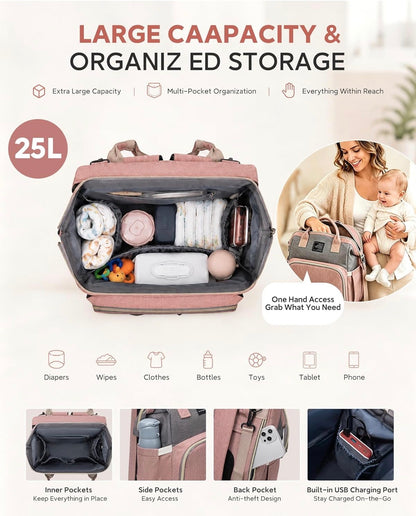 Momshell™ Premium Diaper Backpack