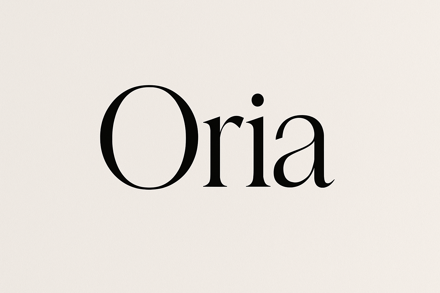create a title with the name Oria 