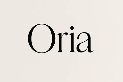 create a title with the name Oria 
